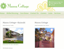 Tablet Screenshot of manoacottage.com